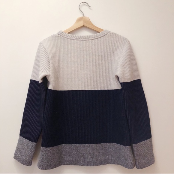 Zara White, Indigo and Grey Sweatshirt - Picture 3 of 7